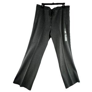 Lauren Ralph Lauren Sz 1X Womens Pull Up Sweat Pants Grey Knit Elastic Waist New